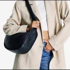 Topshop premium leather Shoulder Bag